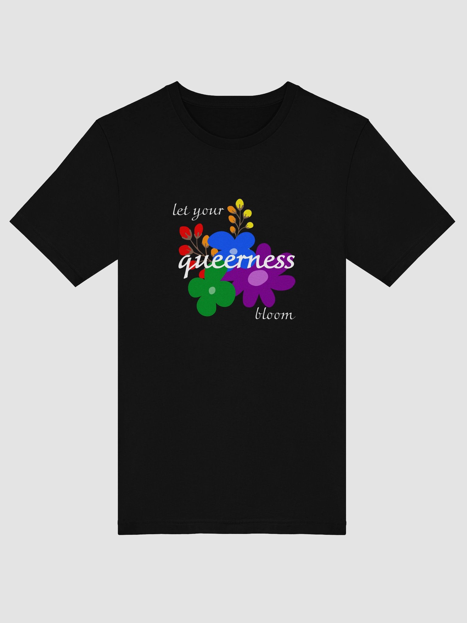 let your queerness bloom t-shirt product image (5)