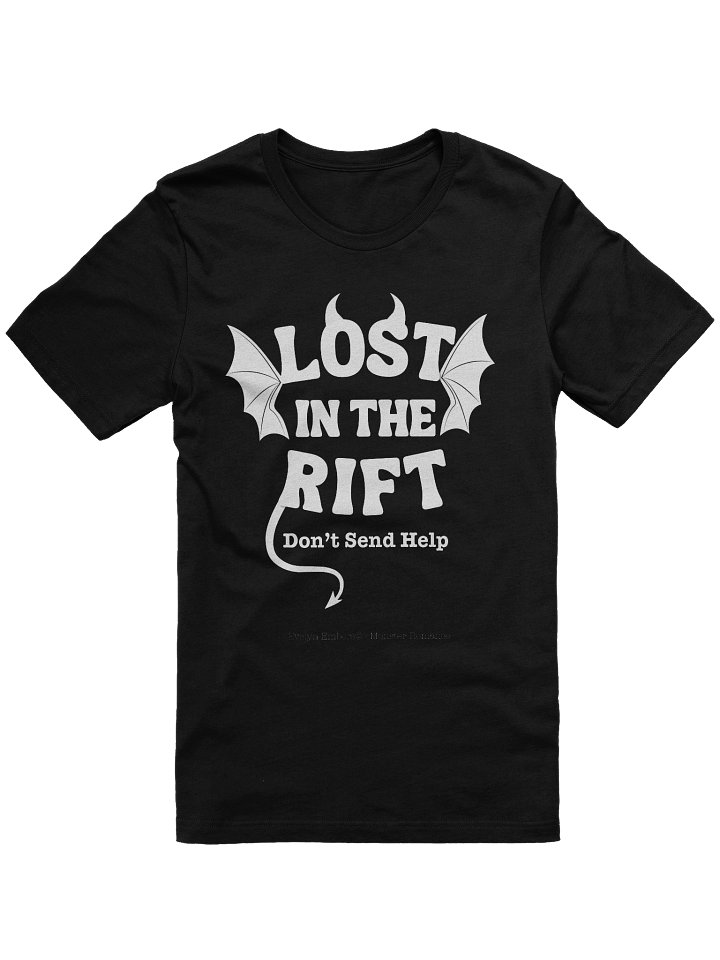"Lost in the Rift" Bella+Canvas T-Shirt - white text on dark colors product image (1)