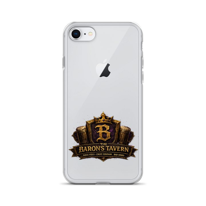 Baron's Tavern Gold Crest Clear iPhone Case product image (28)