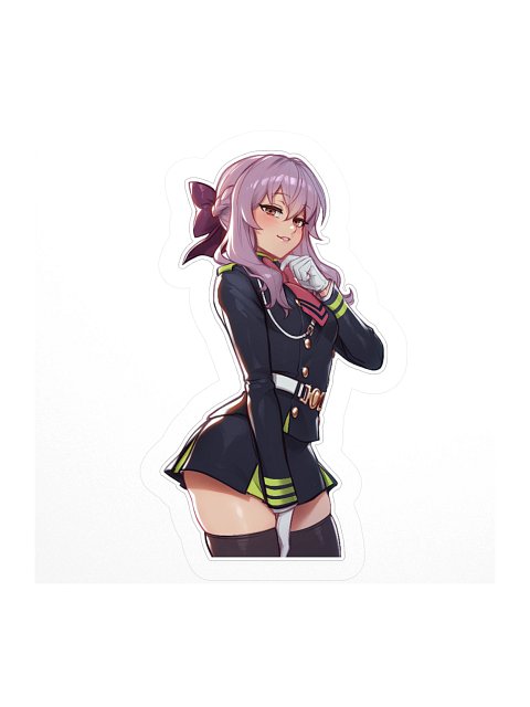 Shinoa Hiiragi Smug Sticker