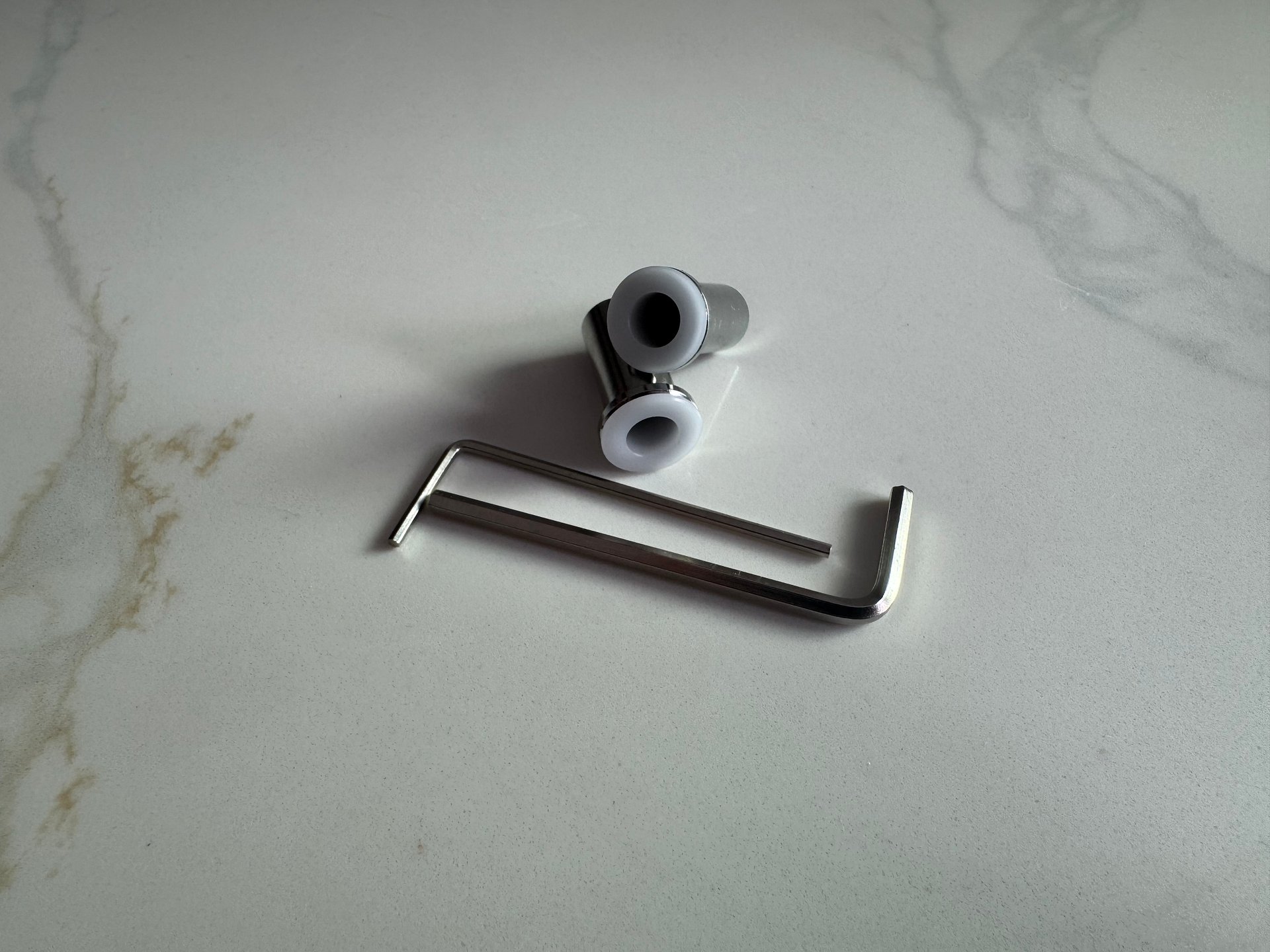 “The Overpass” Chrome Plated Brass Block Bridge with Chrome Plated Saddles product image (6)