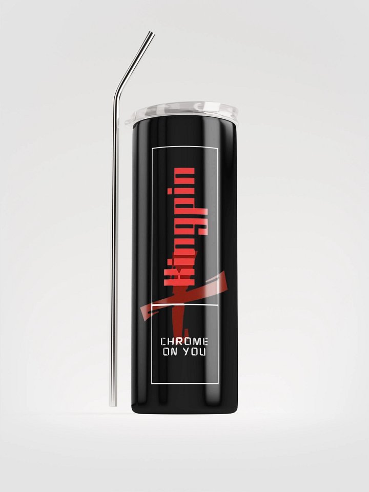 Kingpin Stainless steel tumbler- Black - "Chrome on you" collection product image (1)