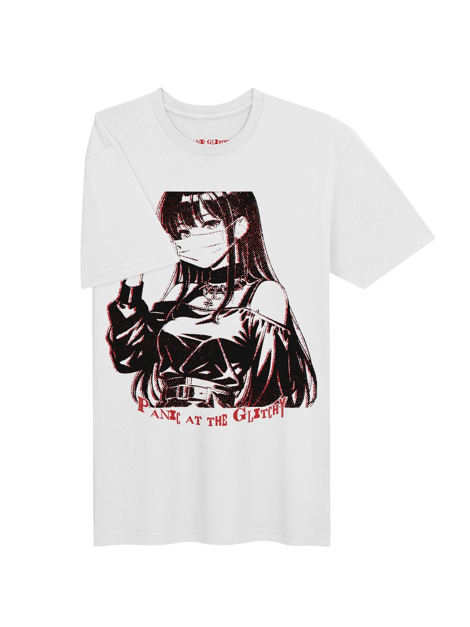 Masked Stamp Panic at the Glitchy Supersoft Tee product image (2)