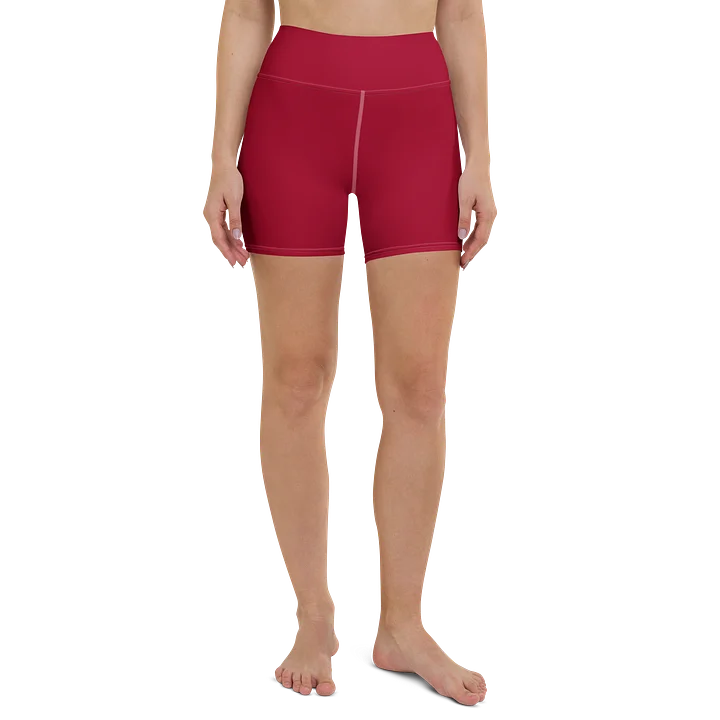 His House Womens Yoga Shorts - Red product image (2)