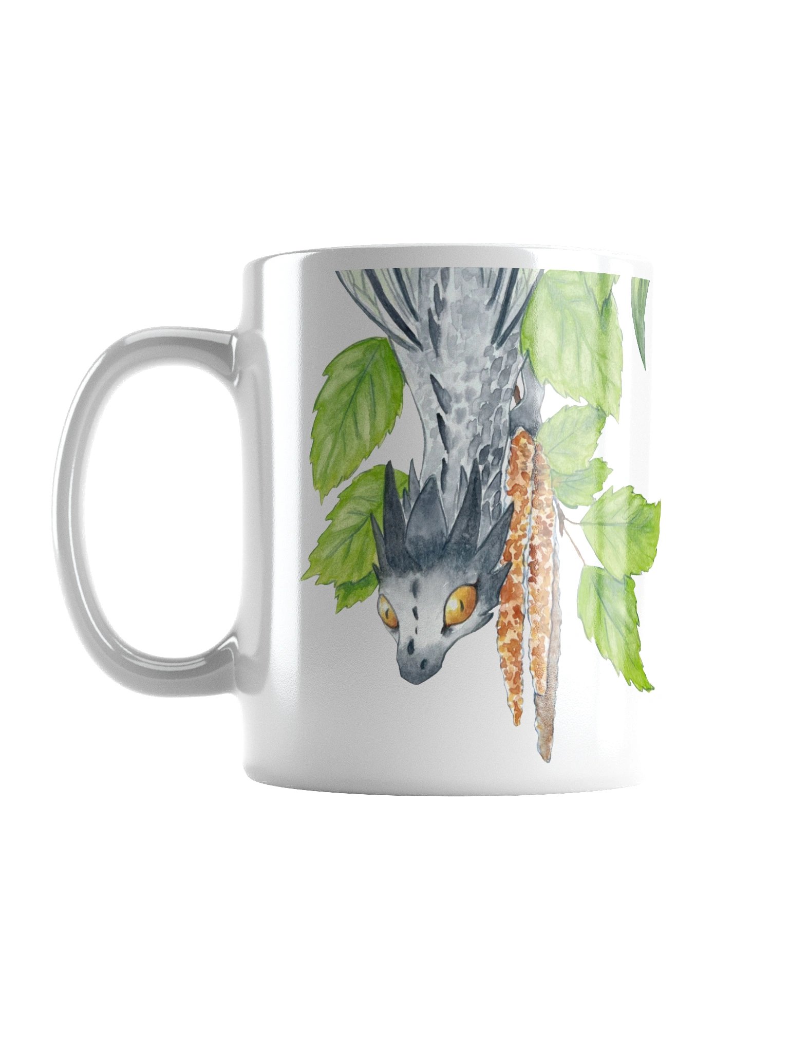 Birch Tree Dragon White Mug product image (1)