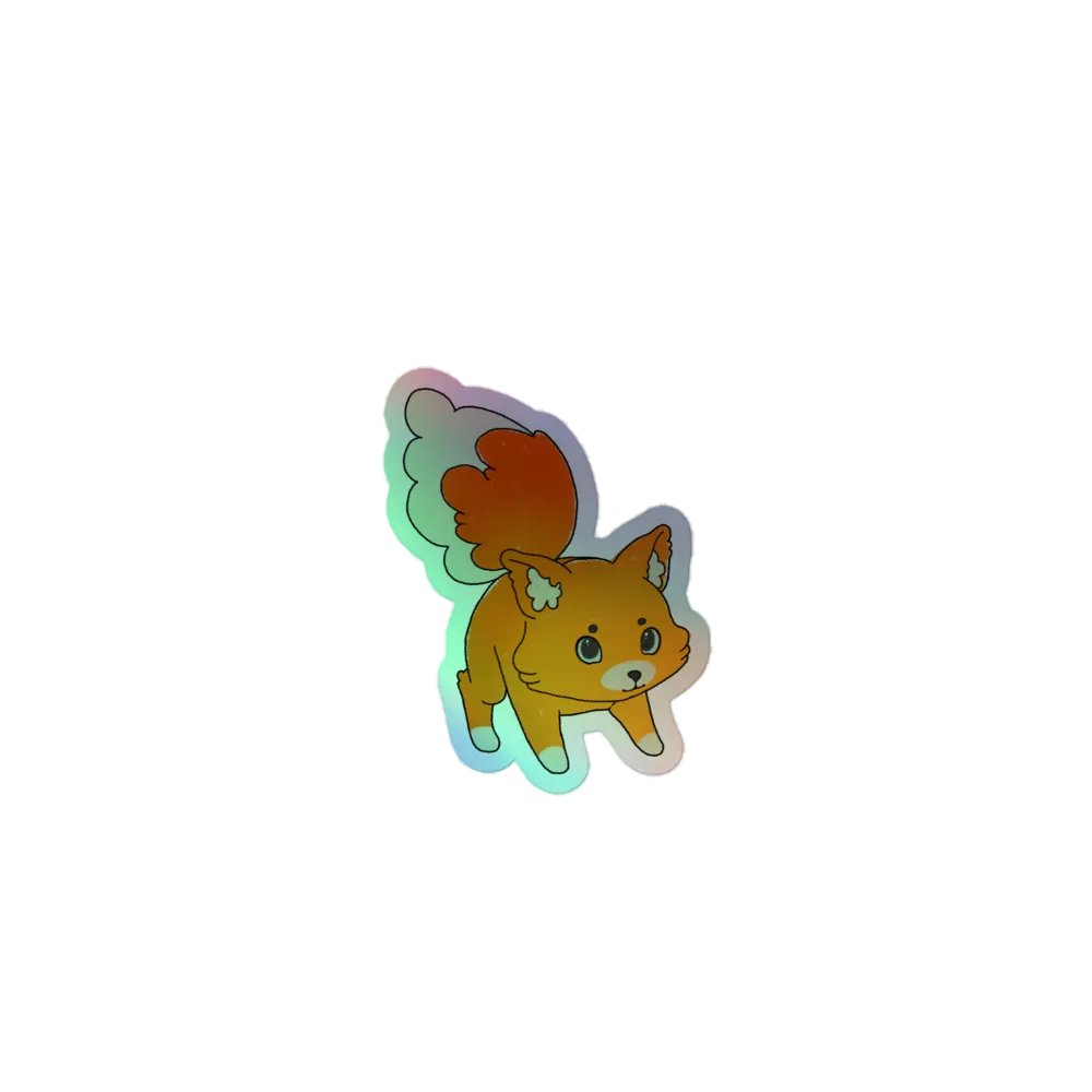 Crayon Fox Shiny Sticker product image (1)