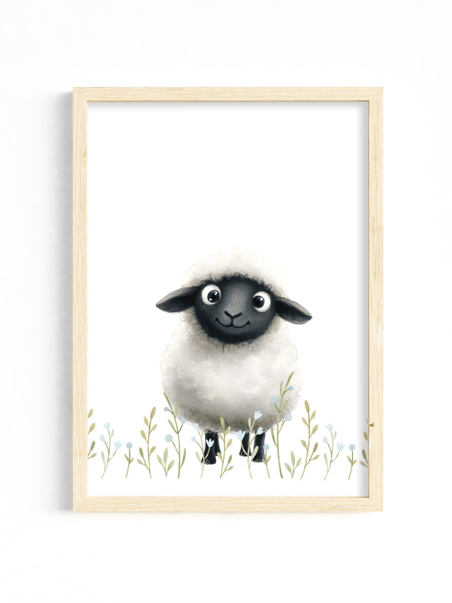 Cute Sheep Farm Nursery Print product image (1)