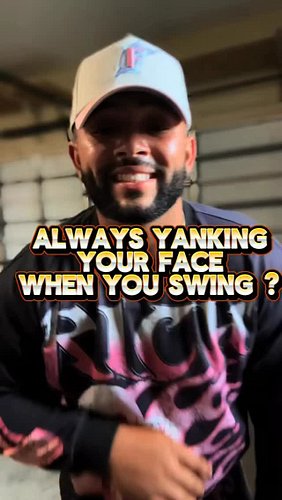Stop yanking your head !! #trusttheprocess #mlb #baseball