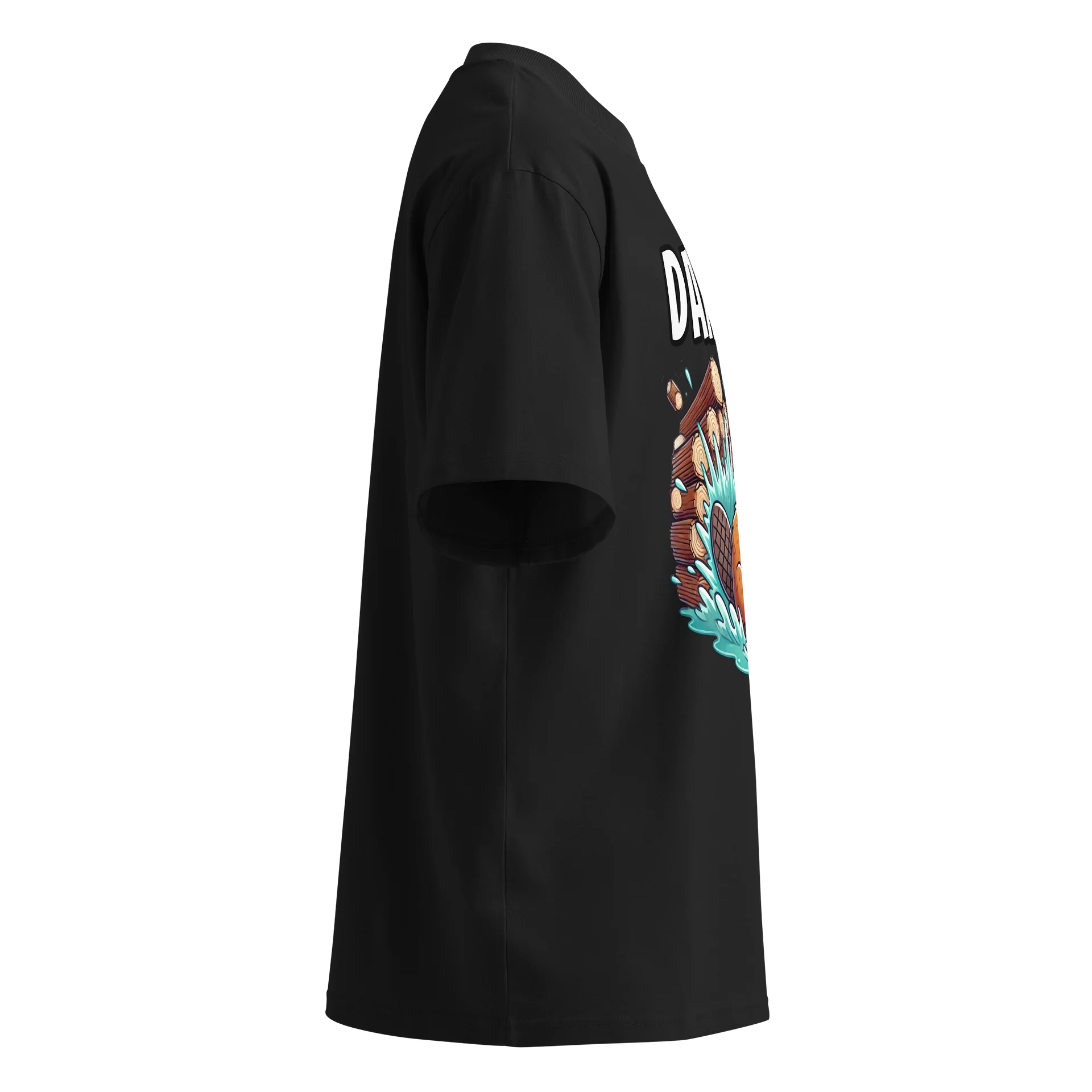 DAMN! Bad Luck Beaver - Funny Meme T-Shirt - Stanley/Stella Unisex Organic Oversized T-Shirt SATU020 product image (10)