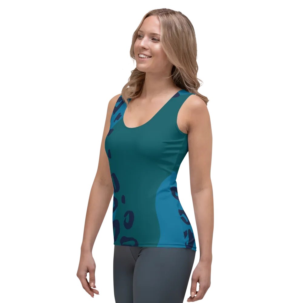 Blue Leopard Allure Women's Tank Top product image (3)