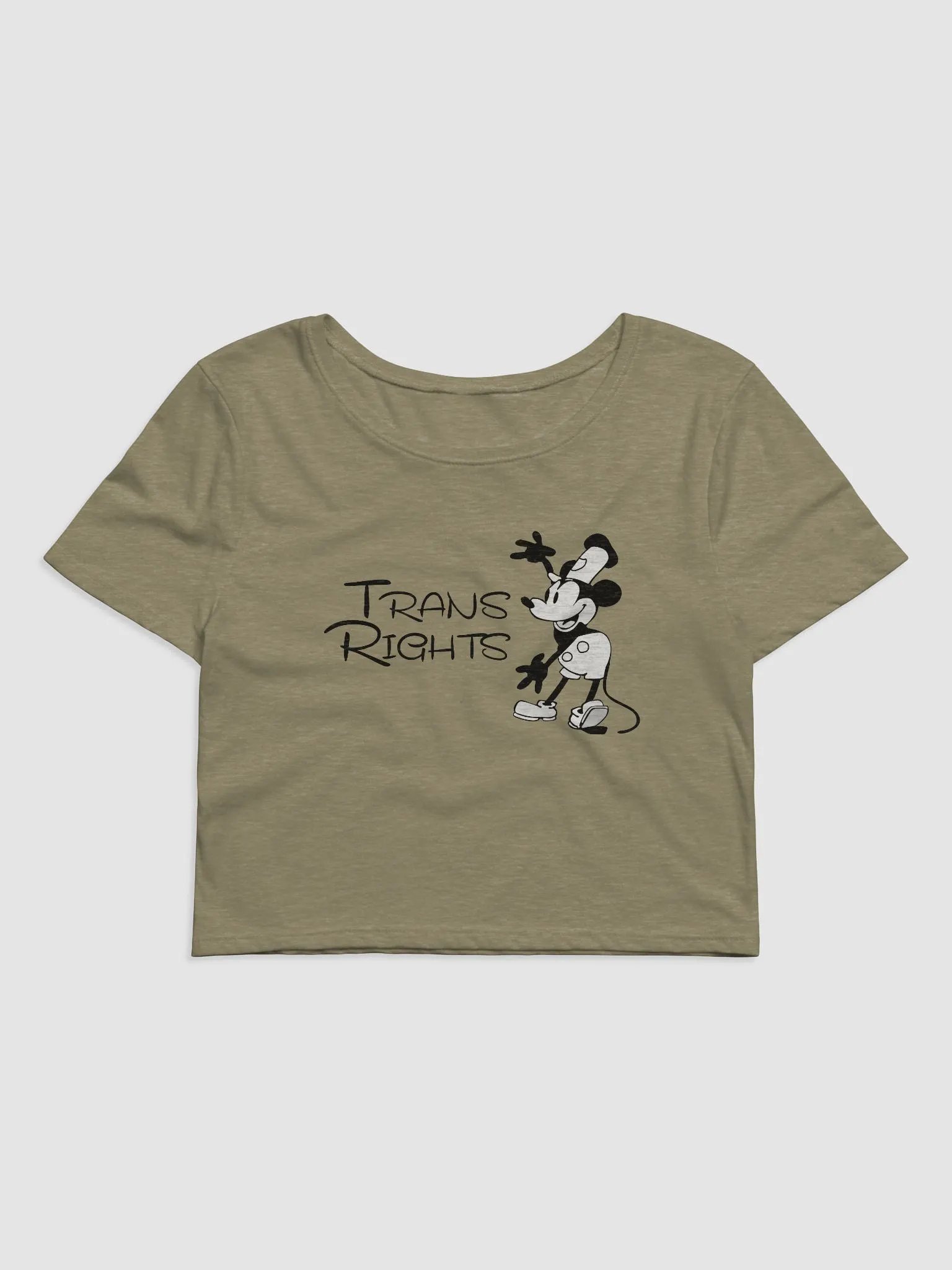 Steamboat Willie - Trans Rights Crop Tee product image (2)