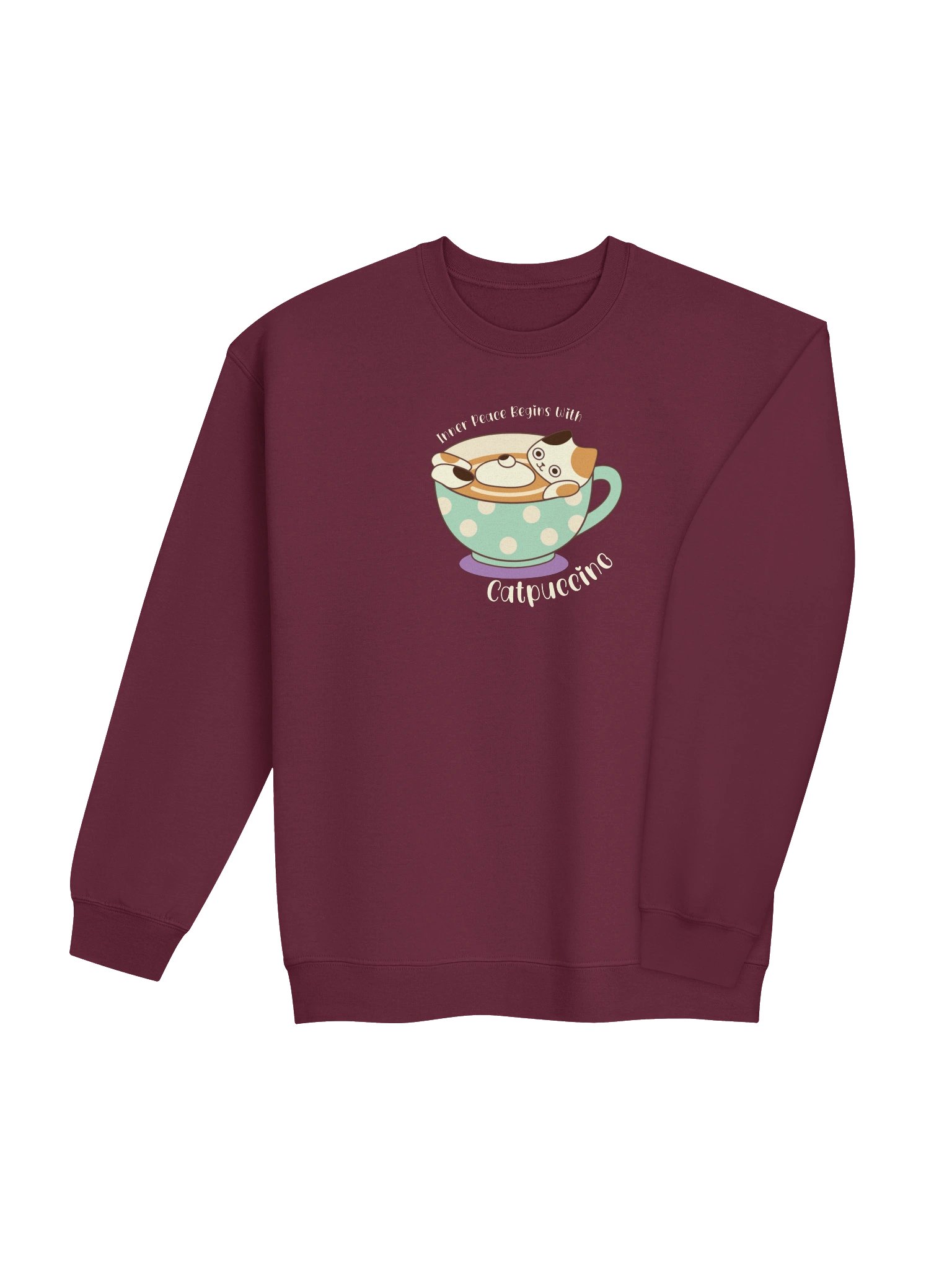 Catpuccino Cat - Unisex Adult Sweatshirt product image (3)