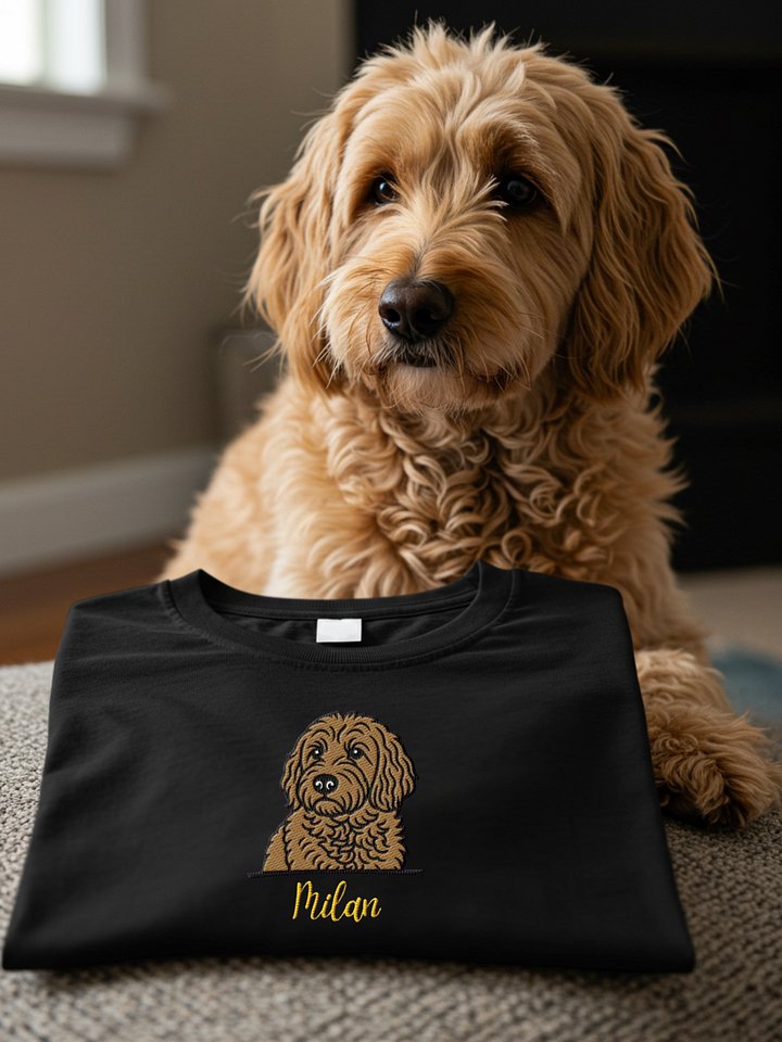 YOUR BEST FRIEND! / EMBROIDERED T-SHIRT product image (1)