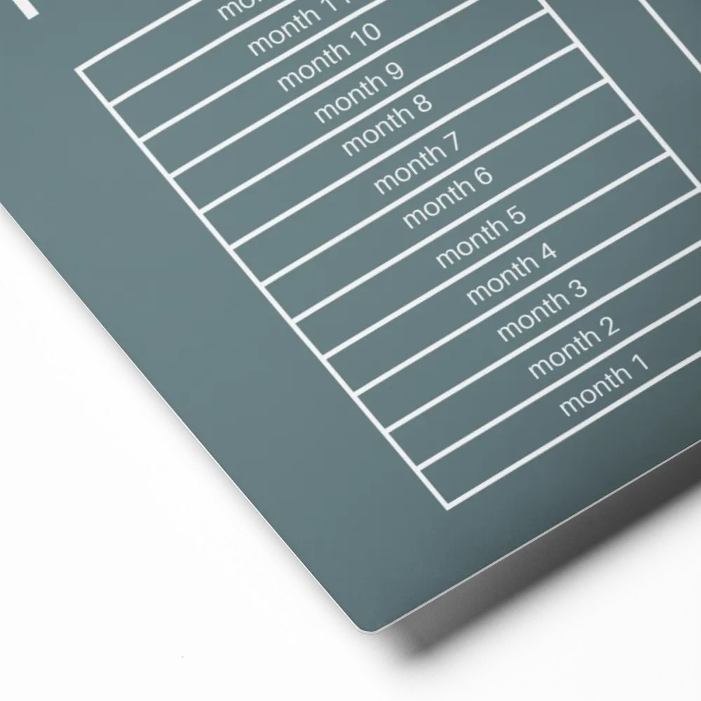 ANNUAL RENT TRACKER (white design 10) product image (2)