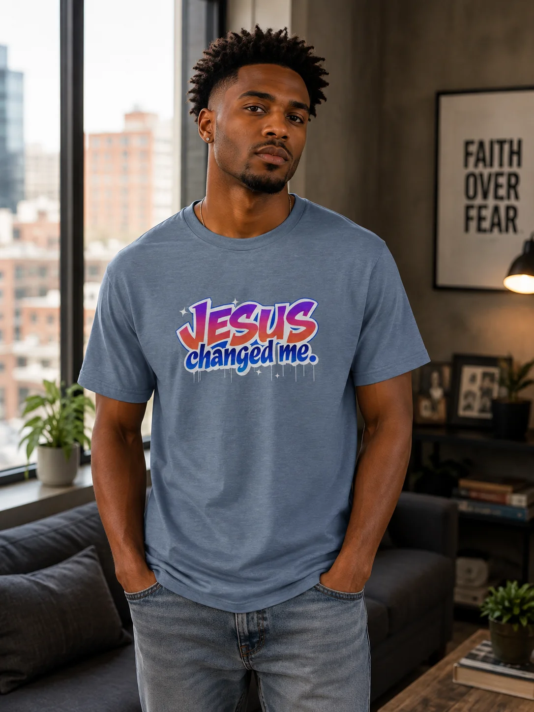 Jesus Changed Me Streetwear T-shirt product image (3)