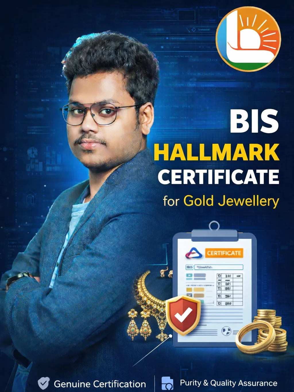 BIS Hallmark Certificate for Gold Jewellery | Leegal product image (1)