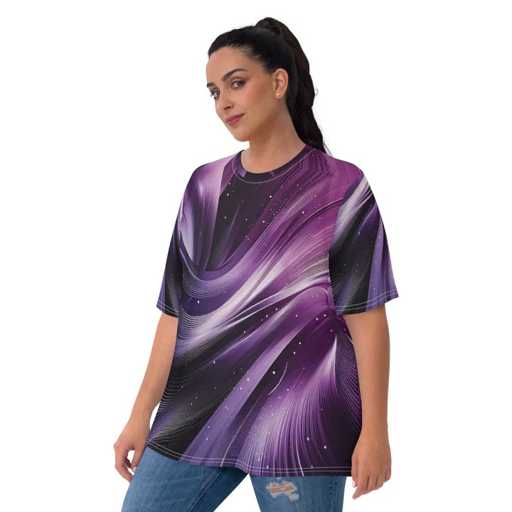Women's Full-Print-4 Violet Glitch Tee product image (2)