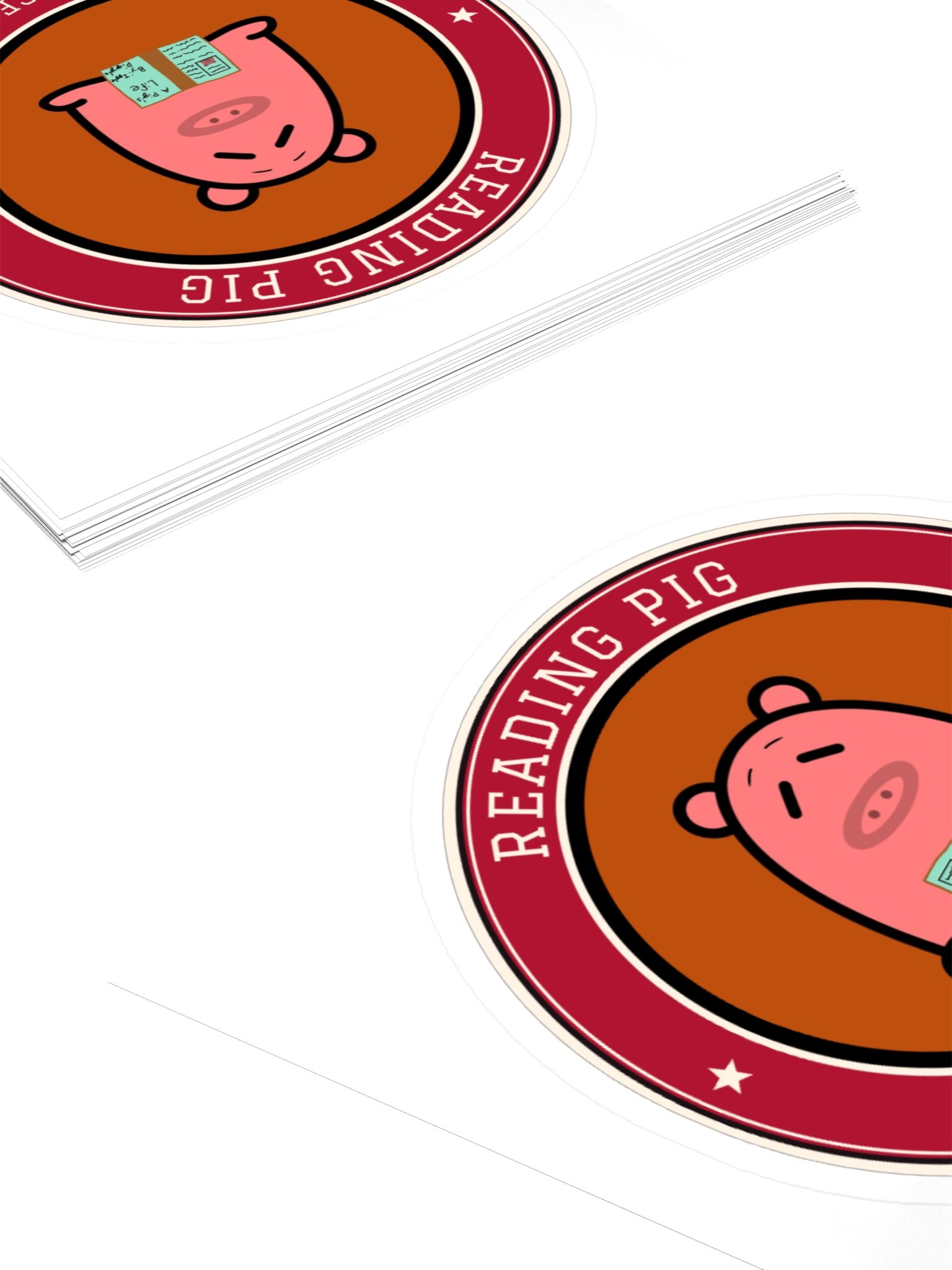 Reading Pig Varsity Sticker product image (12)