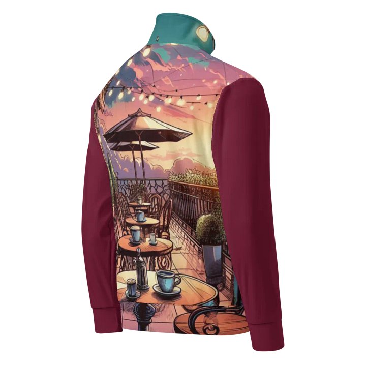 Sunset Café Terrace Track Jacket | Ai Design product image (2)
