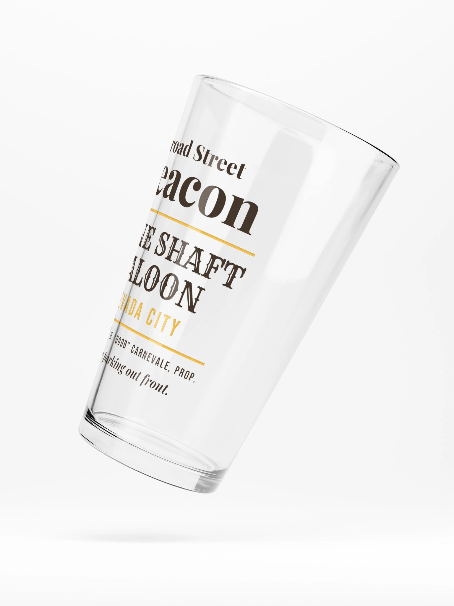 Mine Shaft Saloon Pint Glass product image (5)