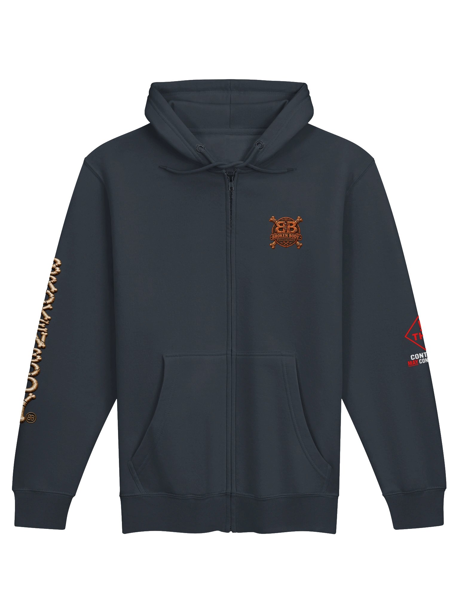 THC Check Engine Hoodie — Check Engine On, THC On, Give a Shit Off | Broken Body™ product image (2)