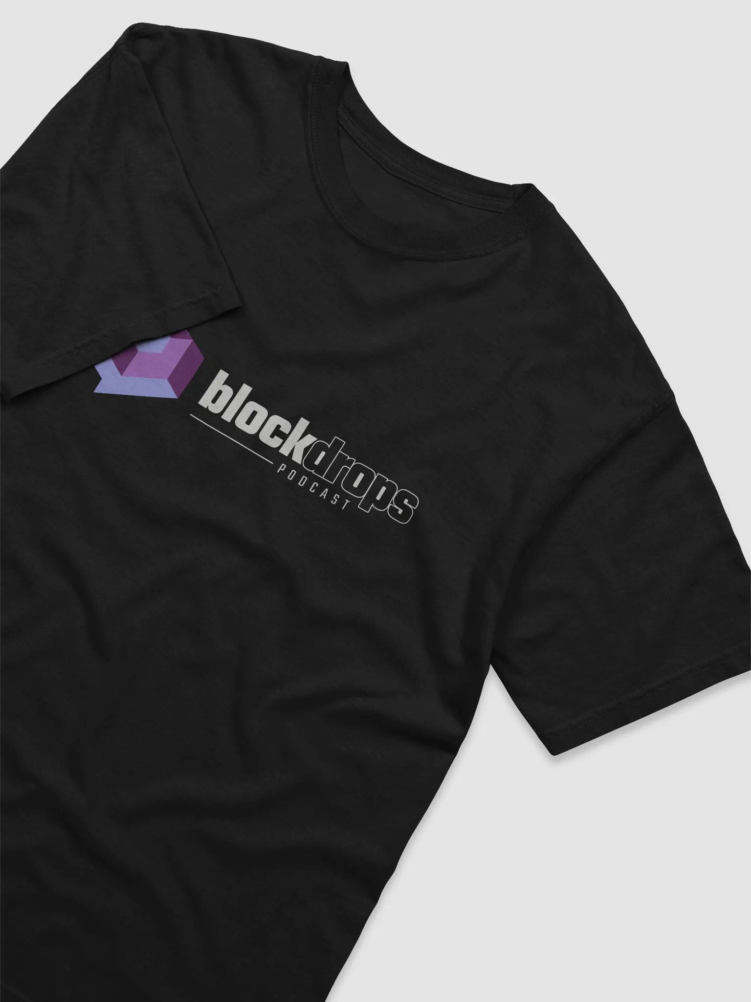 BlockDrops Tee - White Logo product image (3)