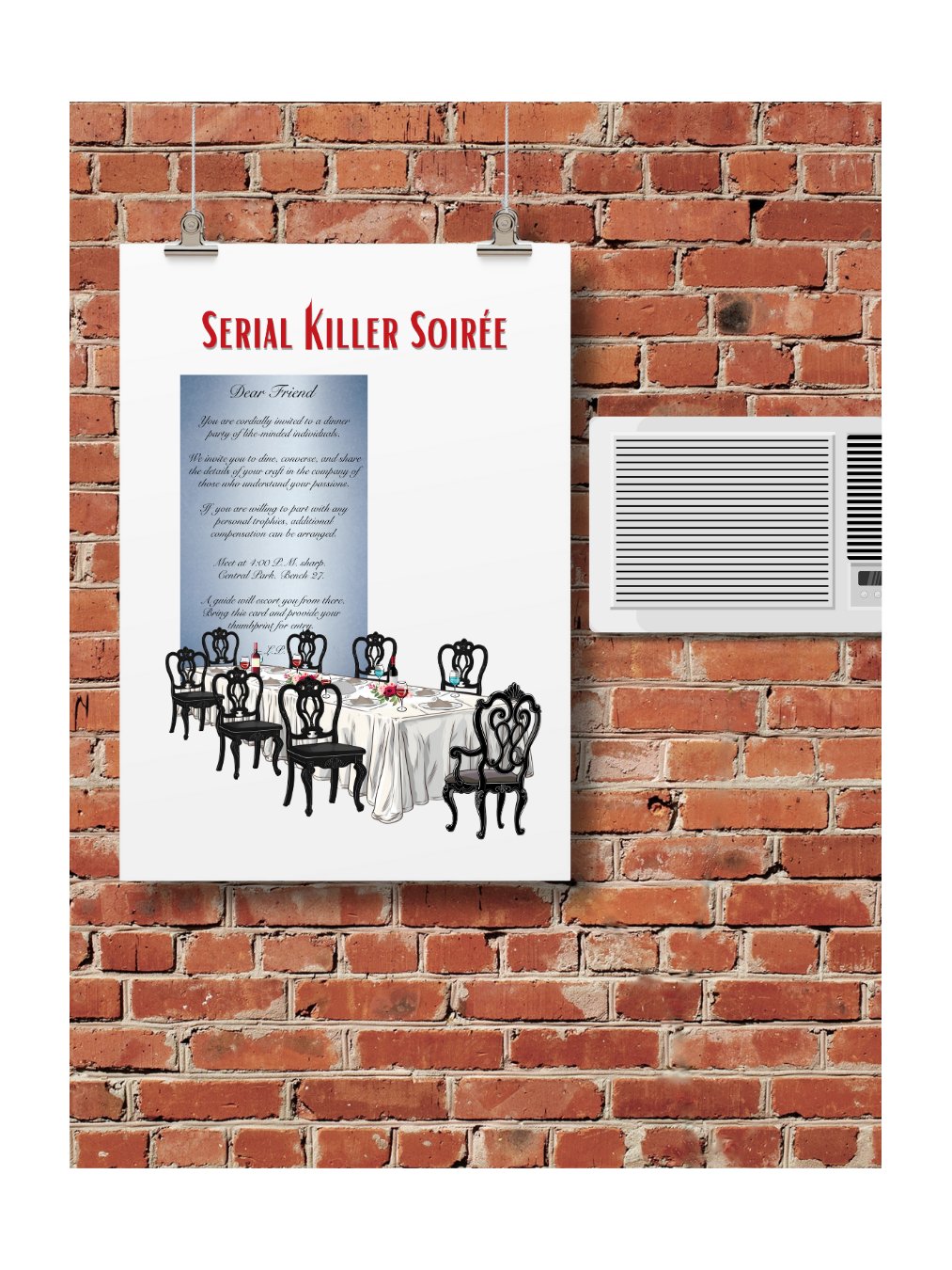 SERIAL KILLER SOIRÉE - POSTER product image (1)