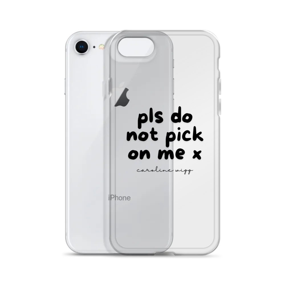 Don't Pick Me iPhone® Clear Case product image (2)