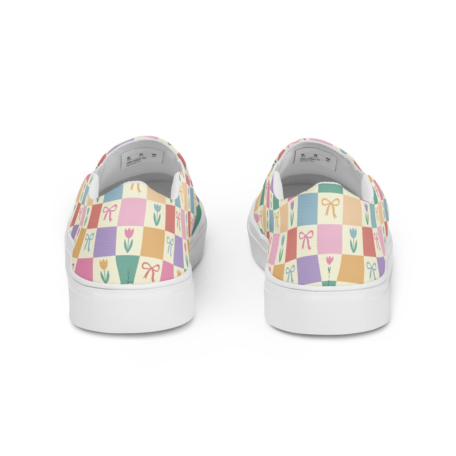 Pastel Tulip Bow Slip-On Shoes product image (4)