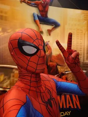I guess I’ll watch it a fifth time? #spiderman #brandnewday #cosplay #meme #movies 