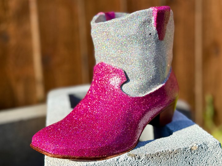 Cowgirl Boot 4 inch. Planter (Pink) product image (2)