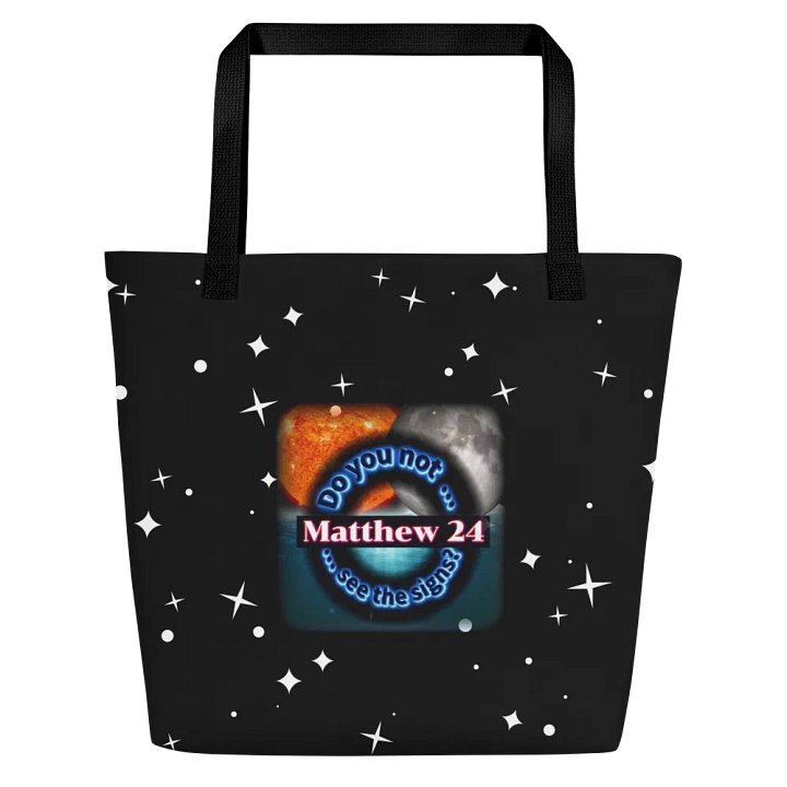 Matthew 24 - See the Signs Tote Bag with Pocket product image (1)