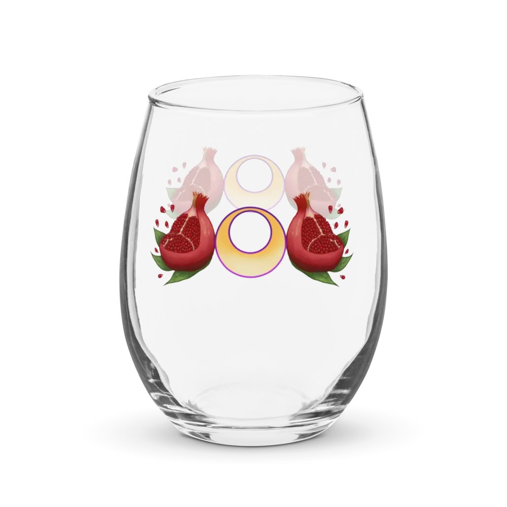 Moonie Poms Stemless Wine Glass product image (3)