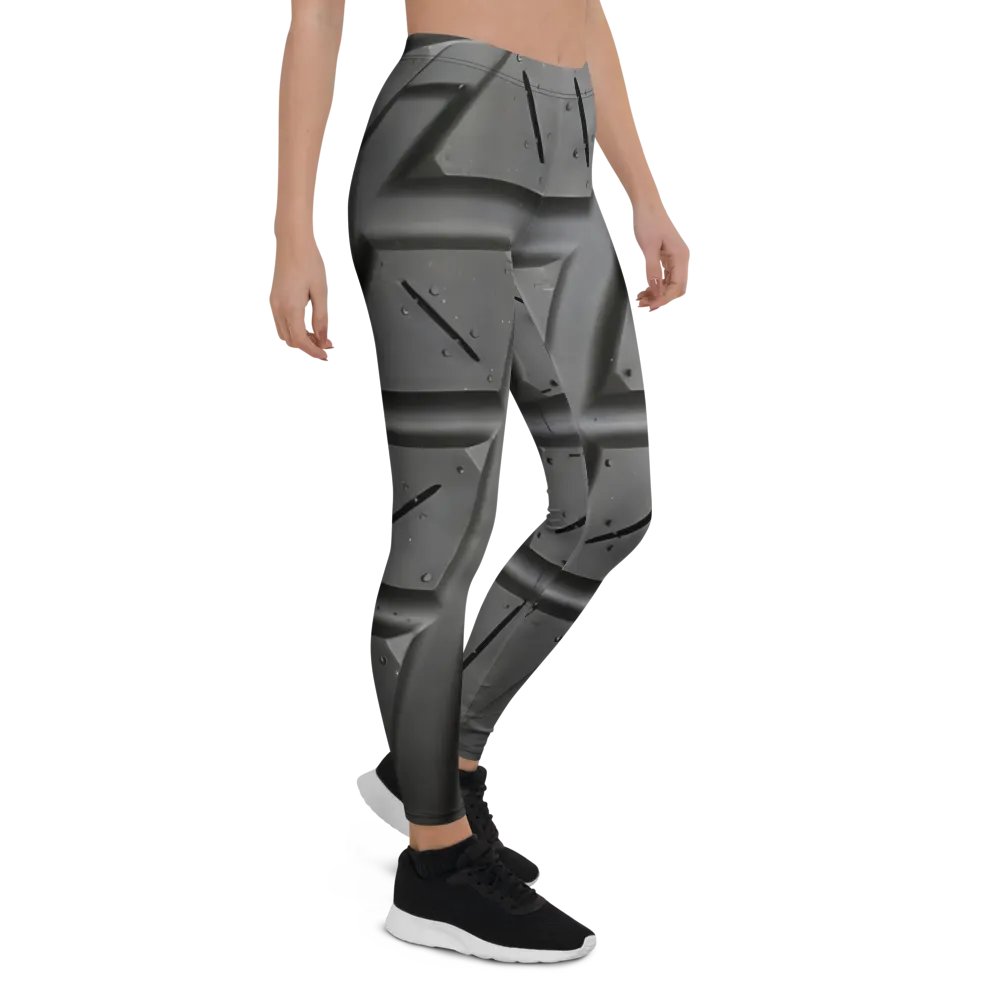 wet tire leggings black - 82% polyester product image (5)