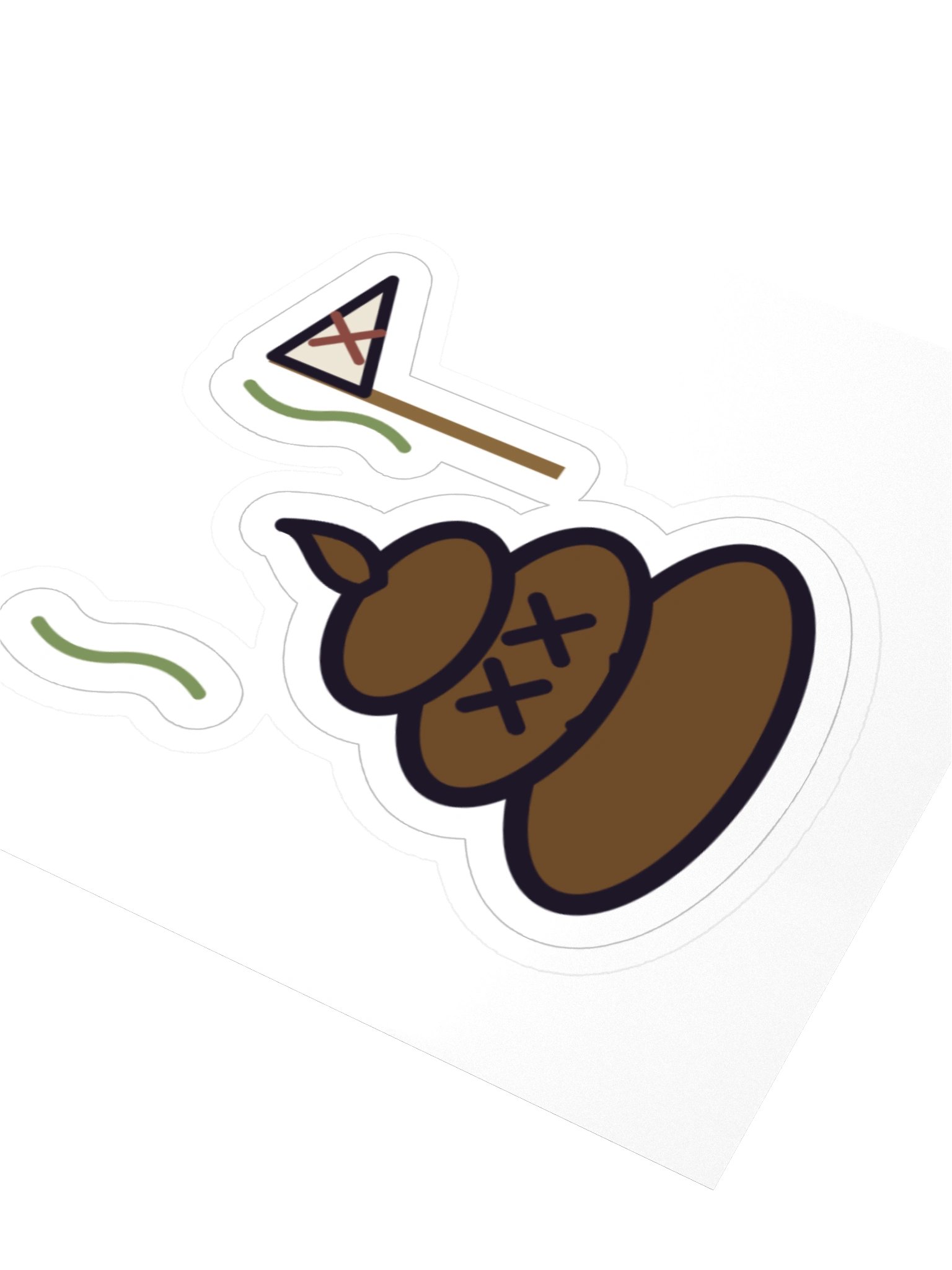 Lil' Stinker Zombie Cat Laptop Sticker, 3 Inch product image (3)