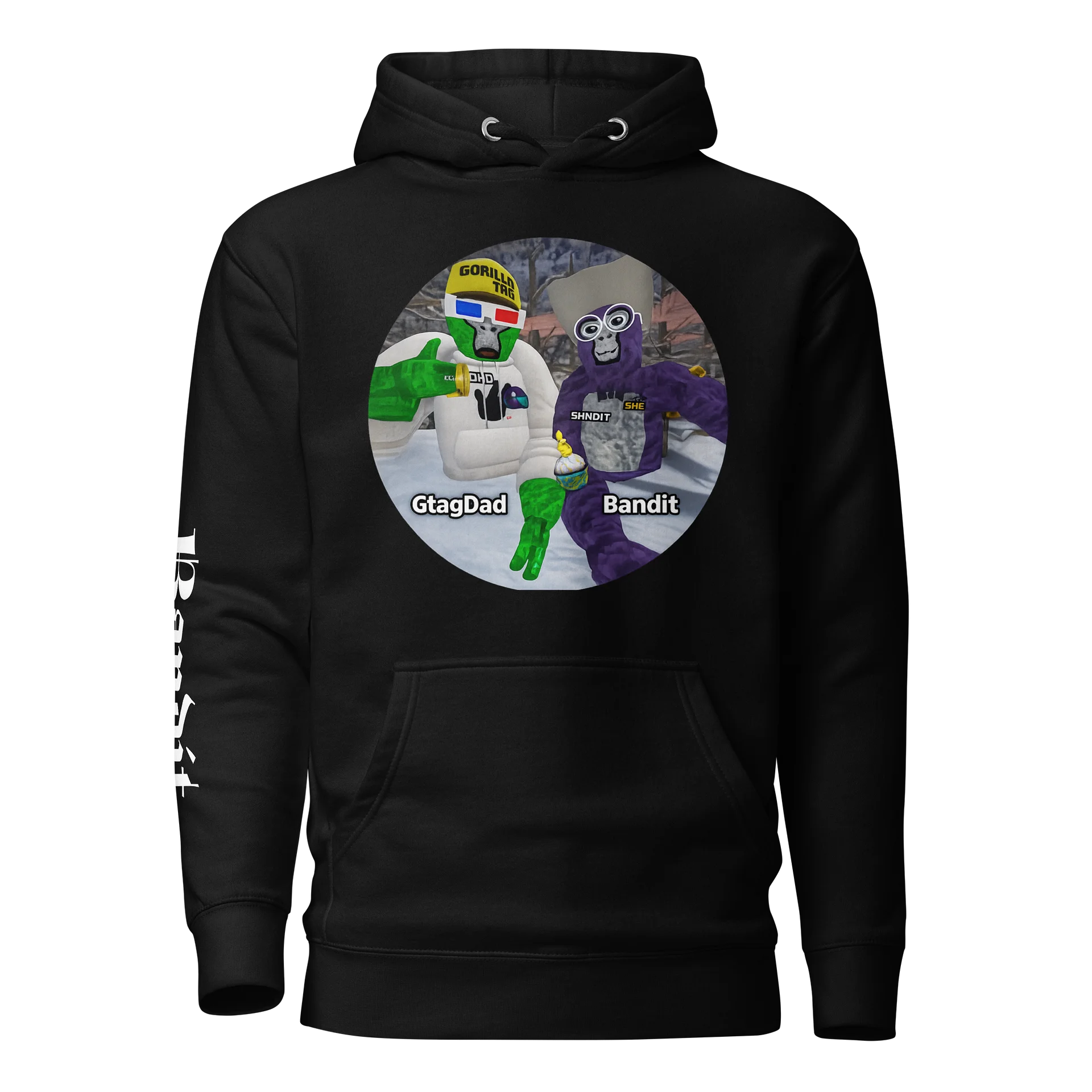 GtagDad x Bandit Black Hoodie – BmoreinLife Edition product image (1)