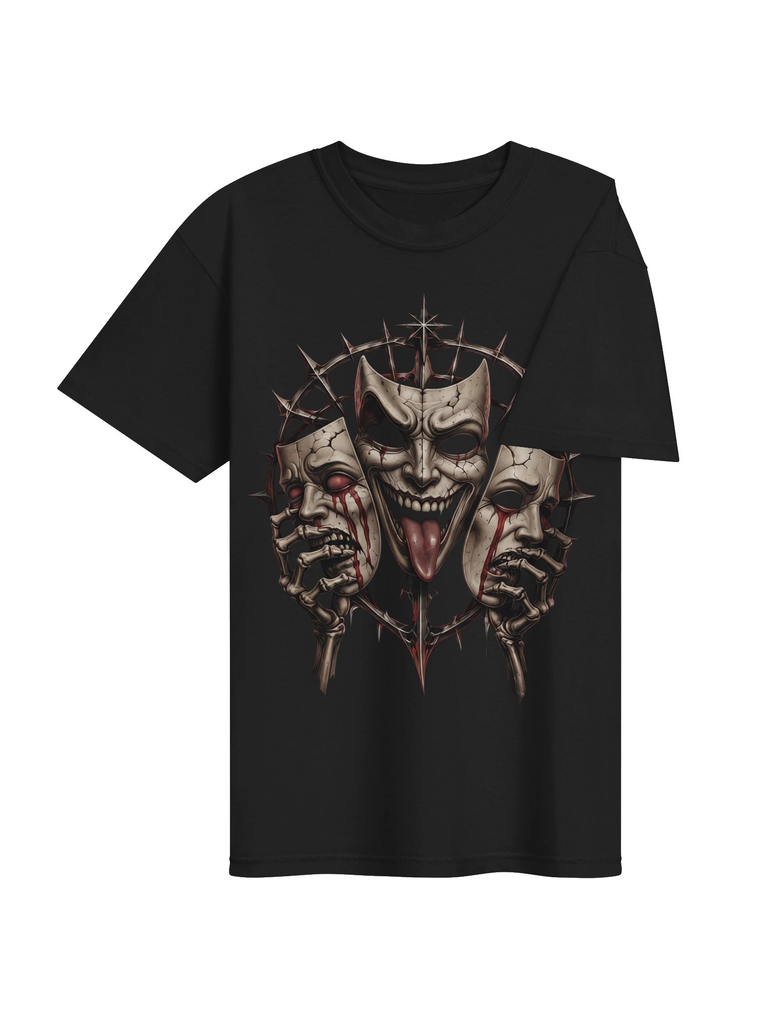 Three Faces — Dark Gothic Mask T-Shirt product image (43)