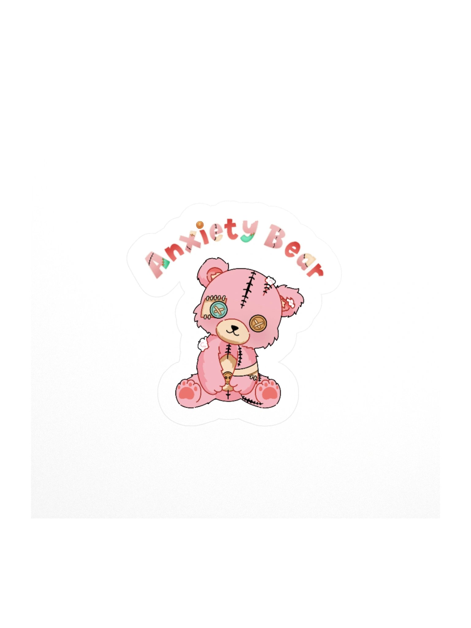 Anxiety Bear Sticker product image (1)