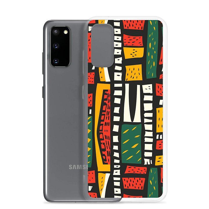 Tribal Harmony Clear Samsung® S20 S21, S22, S23, S24, S25, Plus, Ultra Cases. product image (2)