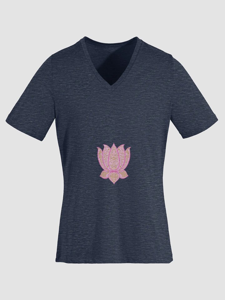 Golden Lotus V-Neck Tee product image (1)