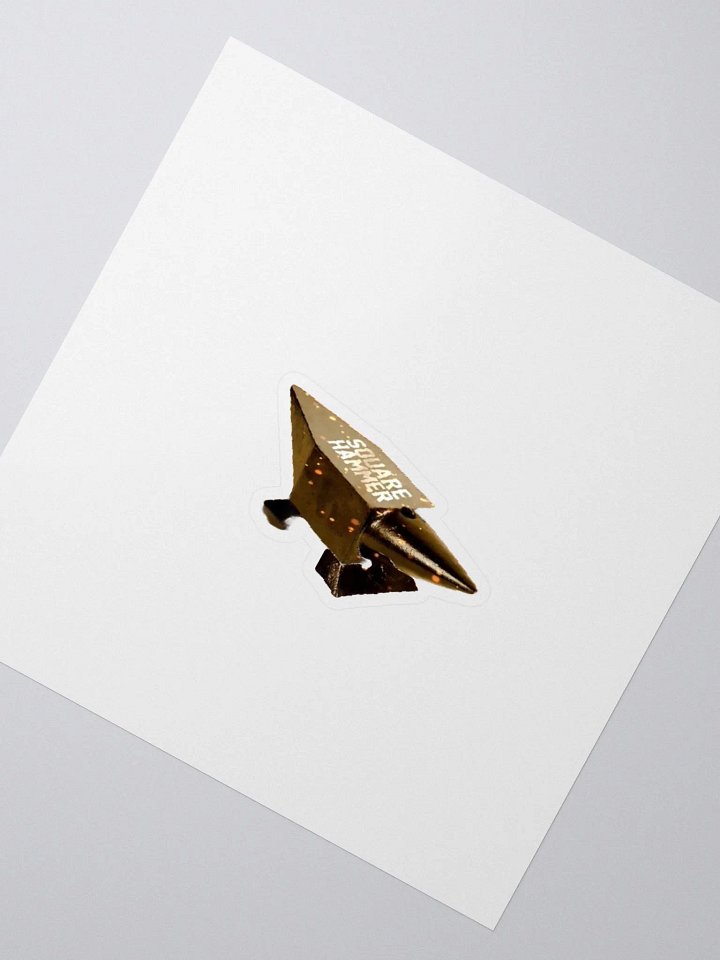 Square Hammer Anvil Kiss Cut Sticker product image (2)