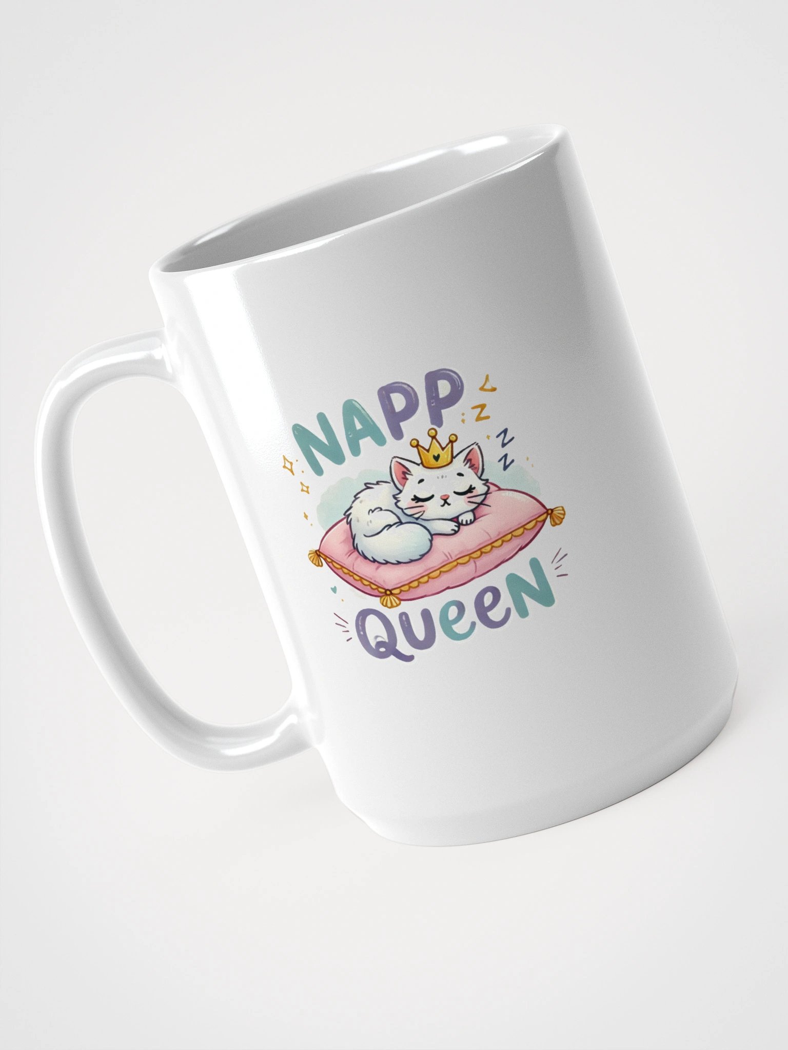 Napping Queen Cat Mug product image (3)