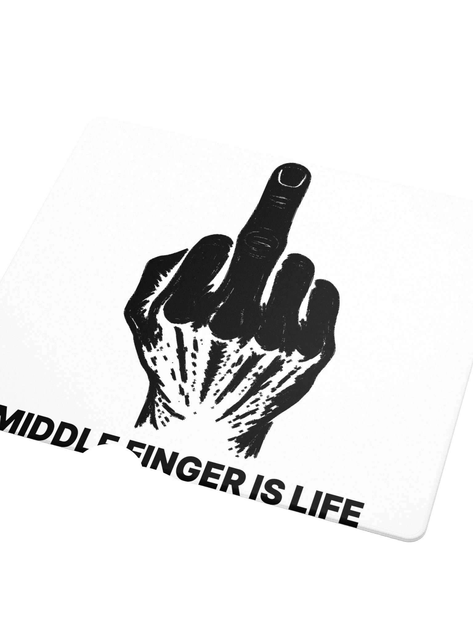 No ShopCo | Gaming Mouse Pad - Black on White product image (3)