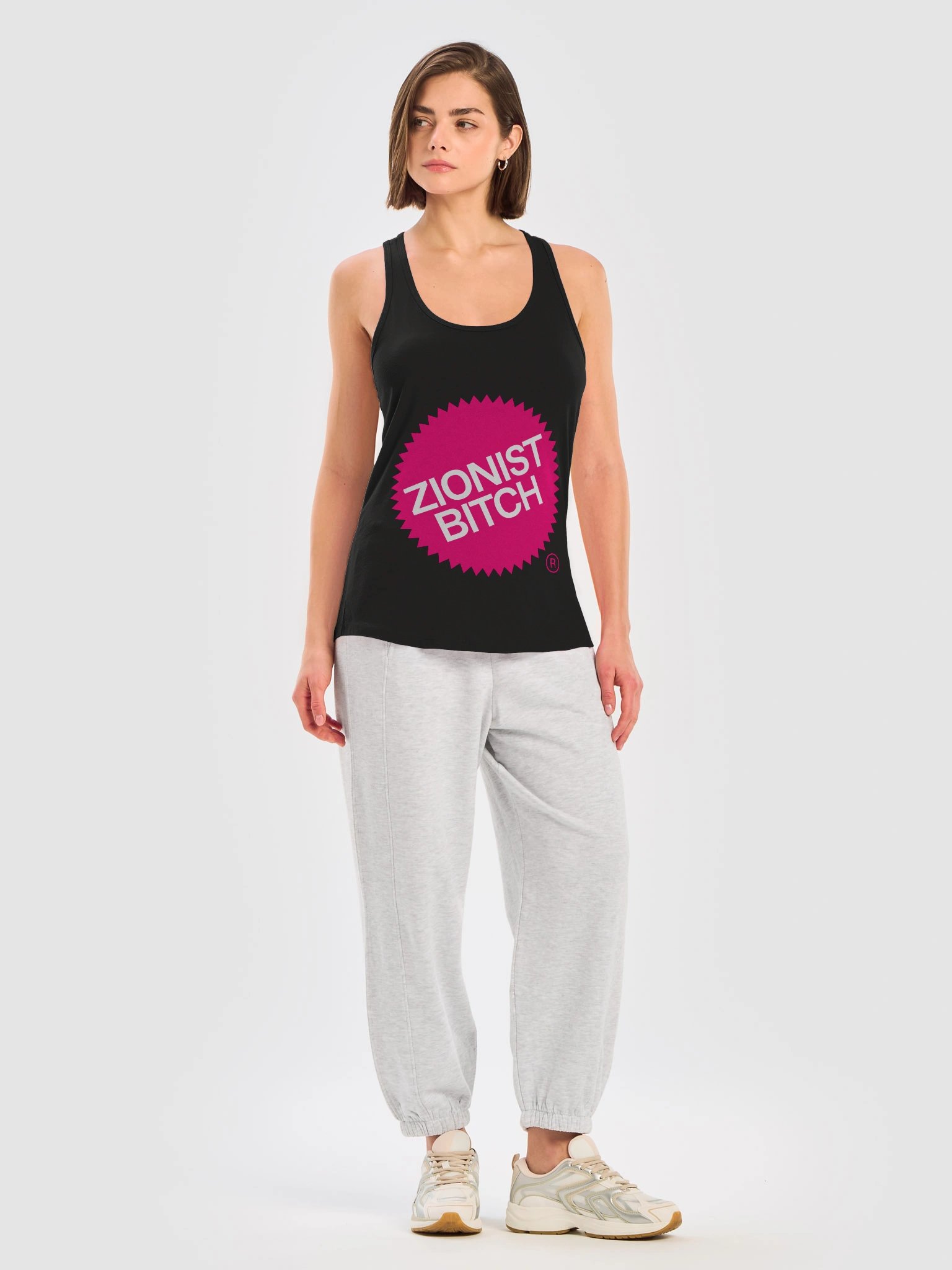 Zionist Bitch Label Tank (Black) product image (5)