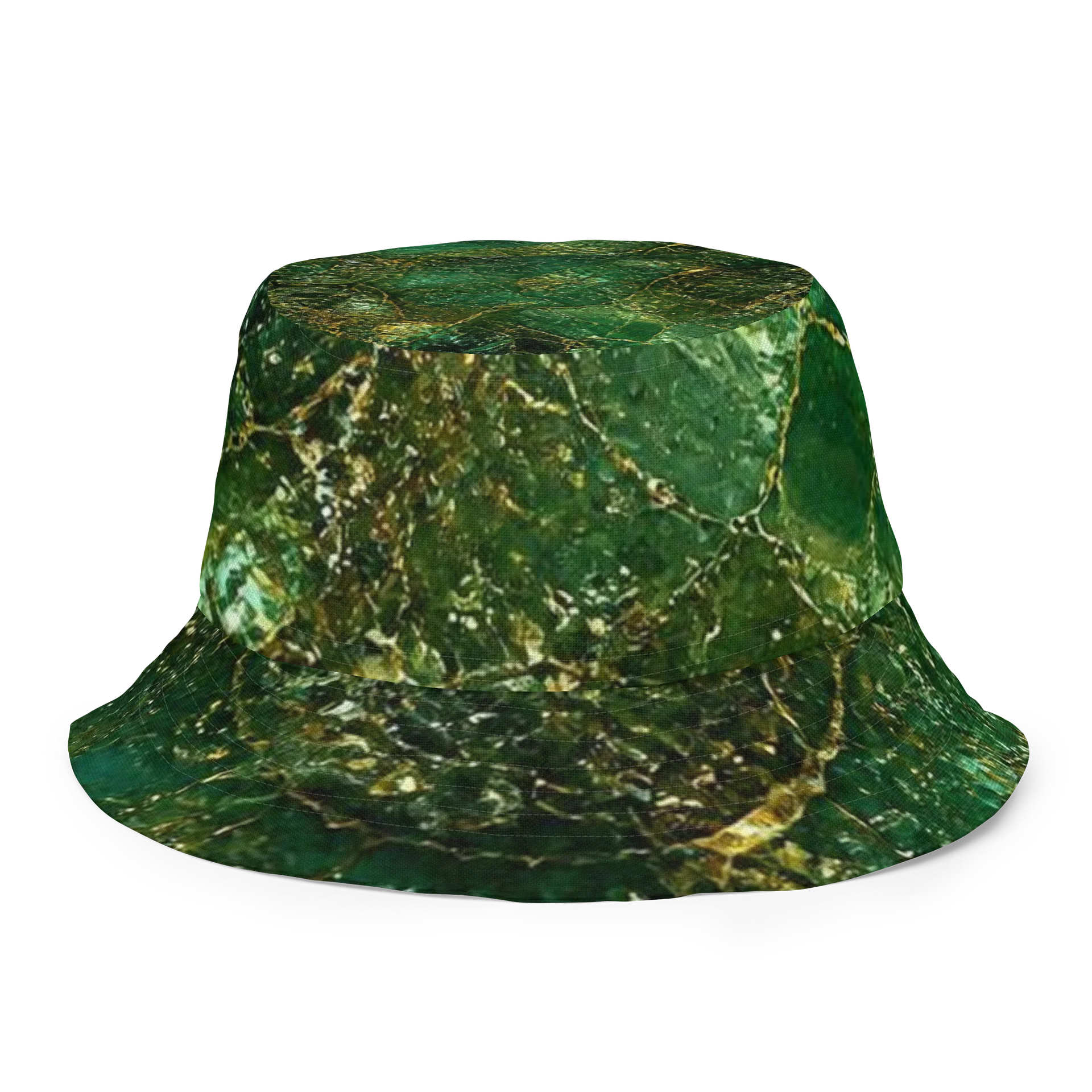 "A522" Emerald Gold Vein Bucket Hat product image (8)