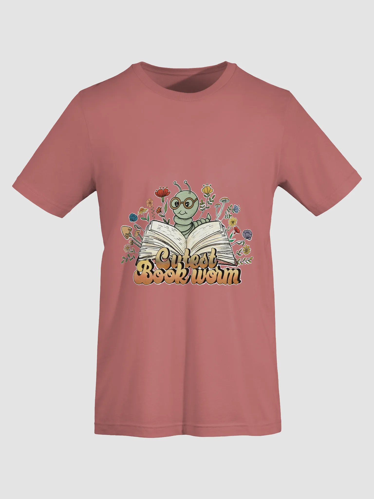 Cutest Bookworm T shirt all Colors - Large Print product image (3)