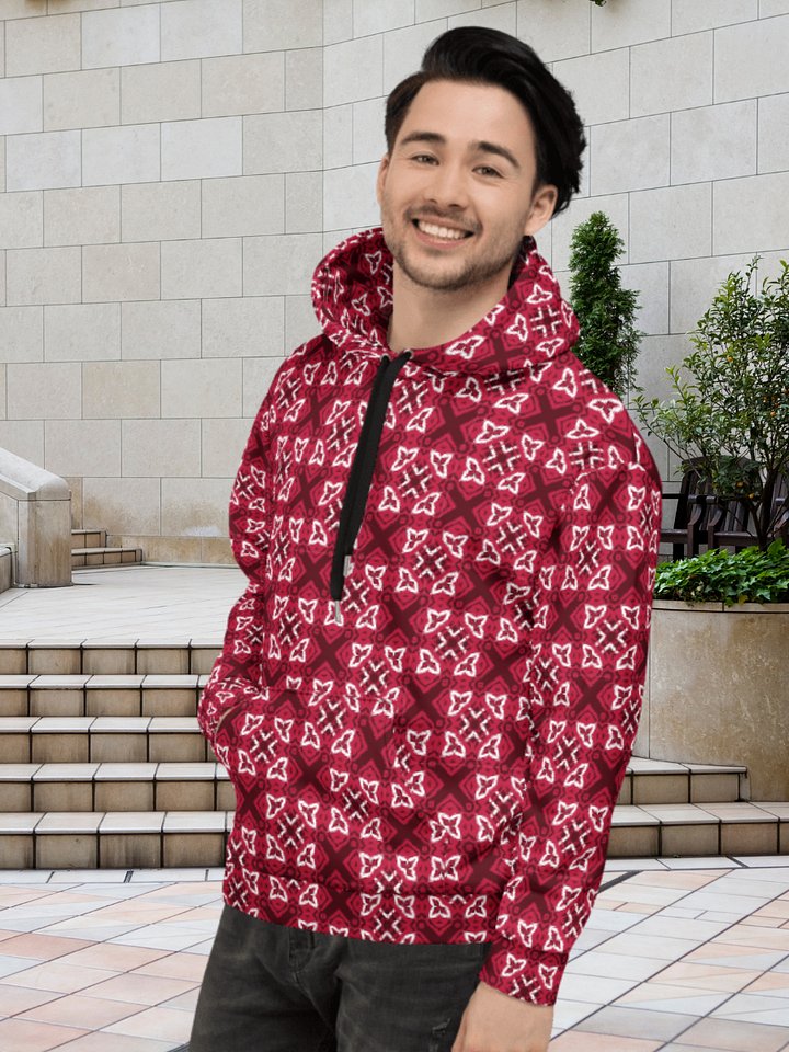 Intricate Crosses and Diamonds Unisex Hoodie product image (1)