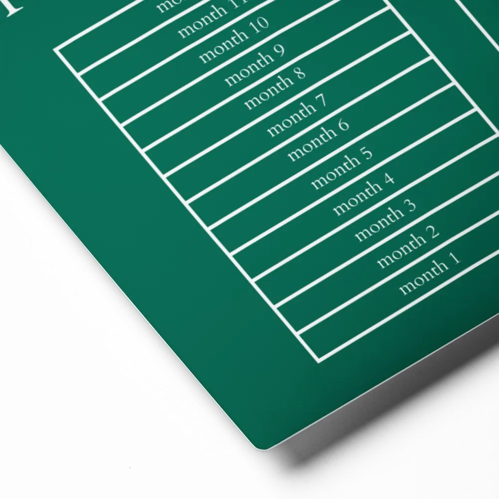 HIGHFALUTIN ANNUAL RENT TRACKER (white design 6) product image (2)