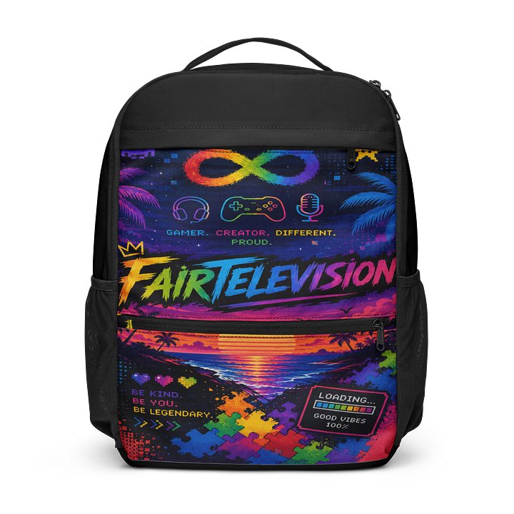 FAIRTELEVISION sun wave Utility Backpack product image (1)