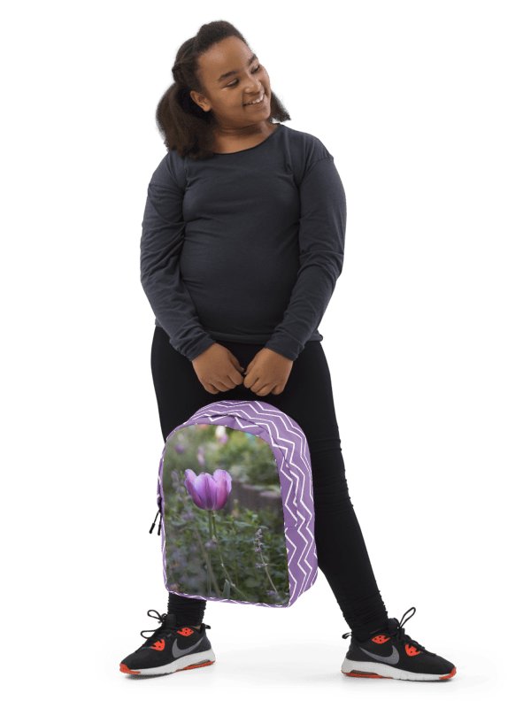Design-backpack - Purple tulip (Pattern Design) product image (1)